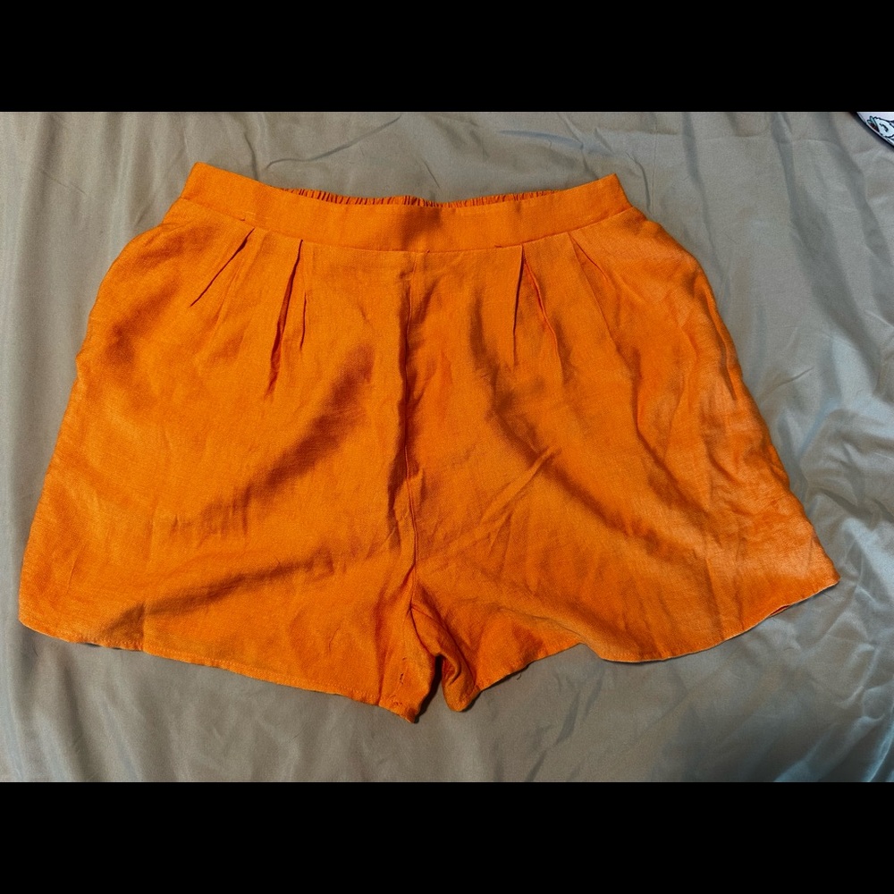 Stretchy Orange Shorts